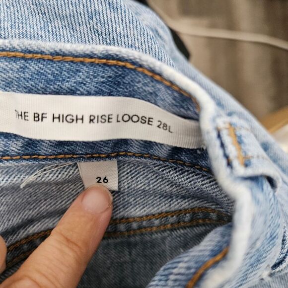 Aritzia Denim Forum The BF High Rise Loose Fit Denim Jean W26 L28 - Picture 4 of 12